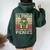 Vintage Never Underestimate An Old Woman Who Loves Pickles Women Oversized Hoodie Back Print Forest