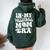 In My Volleyball Mom Era Retro Groovy Sports Mom For Womens Women Oversized Hoodie Back Print Forest