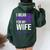 I Wear Purple For My Wife Lupus Warrior Lupus Women Oversized Hoodie Back Print Forest