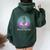 We're All Mad Here Lotus Flower Alice In Wonderland Women Oversized Hoodie Back Print Forest