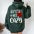 Women's Christmas Let's Get Cozy Christmas Women Oversized Hoodie Back Print Forest