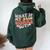 What If It All Works Out Groovy Mental Health Anxiety Women Oversized Hoodie Back Print Forest