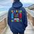 5Th Grade Level Complete Graduation Class Of 2024 Boys Gamer Women Oversized Hoodie Back Print Navy Blue