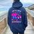 Birthday Girl 11 Year Old Butterfly Number 11 Women Oversized Hoodie Back Print Navy Blue
