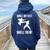 Cool Karate For Boy Girl Black Belt Karate Women Oversized Hoodie Back Print Navy Blue