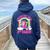 Crushing Into 3Rd Grade Dabbing Unicorn Back To School Girls Women Oversized Hoodie Back Print Navy Blue