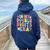 In My Double Digits Era 10 Year Old Girl 10Th Birthday Women Oversized Hoodie Back Print Navy Blue