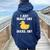 Duck For Quack Quakin Youth Rubber Ducky Women Oversized Hoodie Back Print Navy Blue