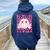 Eleven Is A Vibe Groovy 11Th Birthday 11 Year Old Girls Cute Women Oversized Hoodie Back Print Navy Blue