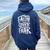 Faith Over Fear Christian Inspirational Graphic Women Oversized Hoodie Back Print Navy Blue