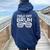 Field Day Bruh Fun Day Field Trip Vintage Student Teacher Women Oversized Hoodie Back Print Navy Blue