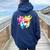 Field Trip Vibes Field Day Fun Day Colorful Teacher Student Women Oversized Hoodie Back Print Navy Blue