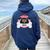 Dog For Boys Girls I Found This Humerus Women Oversized Hoodie Back Print Navy Blue