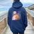 Meme Huh Cat Meme Huh Cat Kid Friend Women Oversized Hoodie Back Print Navy Blue