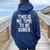This Is No Time To Be Sober Sarcastic Joke Women Oversized Hoodie Back Print Navy Blue
