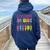 Goodbye 3Rd Grade Hello Summer Last Day Of School Graduation Women Oversized Hoodie Back Print Navy Blue