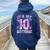 It's My 10Th Birthday Butterfly Theme 10 Year Old Party Girl Women Oversized Hoodie Back Print Navy Blue