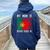 My Mom Is Portuguese Nothing Scares Me Vintage Portugal Flag Women Oversized Hoodie Back Print Navy Blue