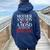 Mother And Son A Bond No One Can Break Son Women Oversized Hoodie Back Print Navy Blue