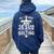 Need Jesus And Quilting For Quilt Quilter Women Oversized Hoodie Back Print Navy Blue