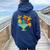 Parrot Cinco De Mayo Drinking Tequila Mexican Fiesta Women Oversized Hoodie Back Print Navy Blue