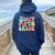 Peace Sign Out Fifth Grade Last Day School 5Th Graduation Women Oversized Hoodie Back Print Navy Blue