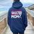 Pole Vaulter My Favorite Vaulter Calls Me Mom Pole Vault Women Oversized Hoodie Back Print Navy Blue