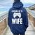 Promoted Bride Leveling Up To Wife Gaming T Women Oversized Hoodie Back Print Navy Blue