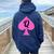 Queen Of Spades Clothes For Qos Women Oversized Hoodie Back Print Navy Blue