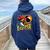 Solar Eclipse April 04 2024 Chicken Total Solar Eclipse 2024 Women Oversized Hoodie Back Print Navy Blue