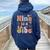 Ten Is A Vibe 9Th Birthday Groovy Boys Girls 9 Years Old Women Oversized Hoodie Back Print Navy Blue