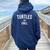 Turtles And Chill Turtle Stuff Turtle Meme Sea Turtle Lover Women Oversized Hoodie Back Print Navy Blue