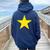 Vietnam Flag Vietnamese Pride Patriot Star Women Oversized Hoodie Back Print Navy Blue