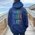 Yas Queen Slay Rainbow Gay Pride Lgbtq Meme Women Oversized Hoodie Back Print Navy Blue