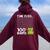 100 Days School Boys Girls Frog Time Flies Fly 100Th Women Oversized Hoodie Back Print Maroon