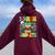 3Rd Grade Level Complete Video Gamer Boy Last Day Of School Women Oversized Hoodie Back Print Maroon