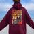 50Th Birthday 50 Years Old For Vintage 1974 Women Oversized Hoodie Back Print Maroon