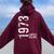 51St Birthday 51 Years Old Man Woman Vintage 1973 Women Oversized Hoodie Back Print Maroon