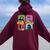 90’S Mom Vibes Vintage Retro Mom Life Mother Day Women Oversized Hoodie Back Print Maroon