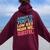 Admit It You'll Low Key Miss Me Bruh Teacher Women Oversized Hoodie Back Print Maroon