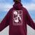 Aerialist Floral Acrobatics Dancer Aerial Silk Circus Sports Women Oversized Hoodie Back Print Maroon