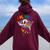 Ah Lgbt Gay Pride Jesus Rainbow Flag Women Oversized Hoodie Back Print Maroon