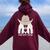 This Ain’T Texas Cowgirl Queen Bee Silhouette Texas Holdem Women Oversized Hoodie Back Print Maroon