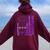 Alzheimers Awareness Faith Hope Love Purple American Us Flag Women Oversized Hoodie Back Print Maroon