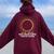 America Totality 2024 Total Solar Eclipse Boy Girl Women Oversized Hoodie Back Print Maroon