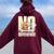 Animal Rights Activist Be Kind To Every Kind Cow Dog Vegan Women Oversized Hoodie Back Print Maroon