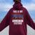 This Is My Armenian Costume For Vintage Armenian Women Oversized Hoodie Back Print Maroon