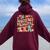 In My Assistant Principal Ap Era Groovy Ap Saying Women Oversized Hoodie Back Print Maroon