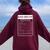 Band Director Nutrition Facts Sarcastic Graphic Women Oversized Hoodie Back Print Maroon