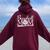 Baseball 12 Jersey Mom Favorite Player Mother's Day Women Oversized Hoodie Back Print Maroon